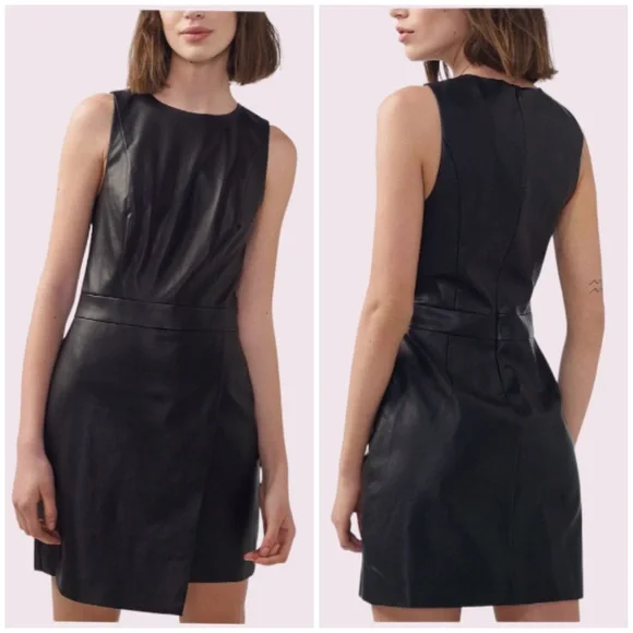 Armani Exchange | Dresses | Armani Exchange Fauxleather Mini Dress Size |  Poshmark